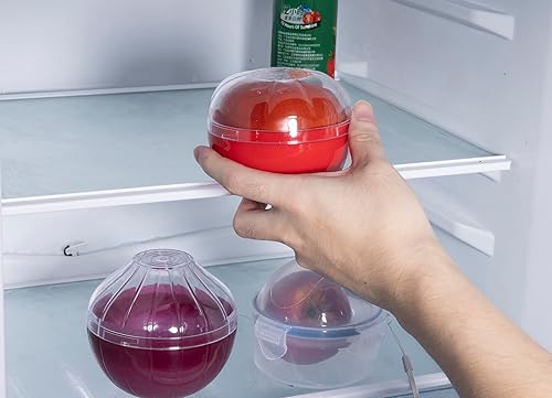 Miniatura 5 de Ortarco Tomato Keeper Tomate Saver - Contenedores de almacenamiento de tomate reutilizables para tomate, organizador de soporte para tomate