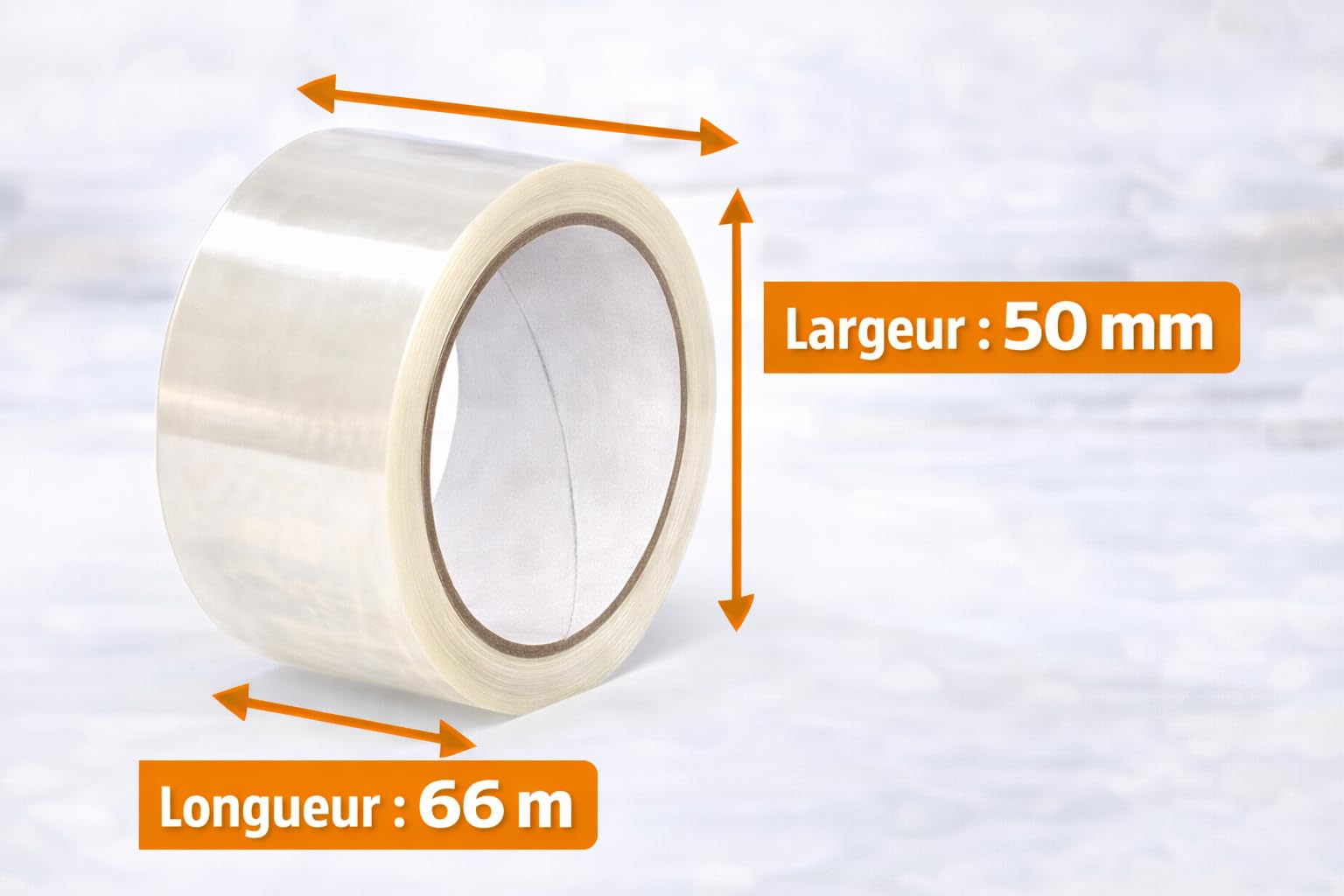Ruban Adhésif Emballage Transparent 50 mm x 66 m – Lot de 30 Rouleaux + Dévidoir Offert – Adhésif Polypropylène 42 microns – Ruban Adhésif pour Cartons, Déménagement, Colis, Stockage et Expédition