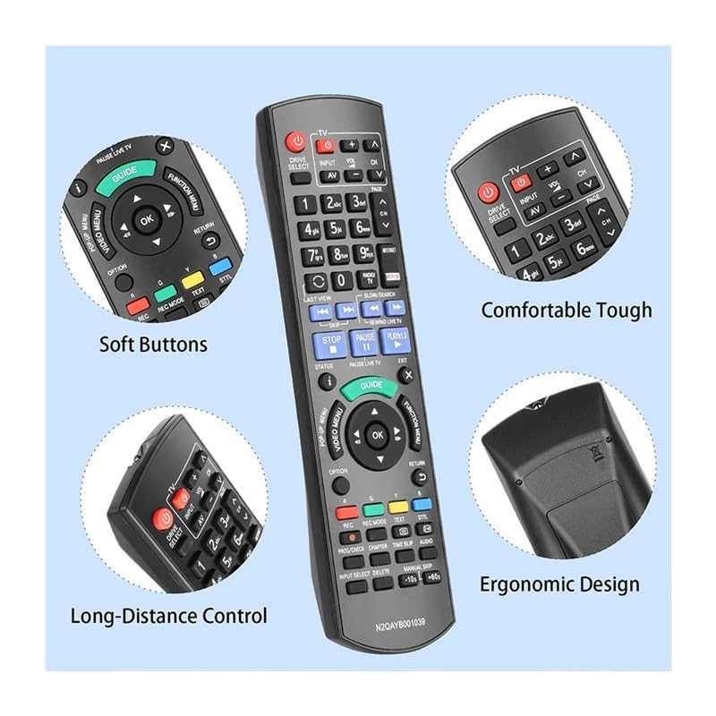 1 telecomando N2QAYB001039 compatibile con il controller sostitutivo del lettore DVD Blu-Ray