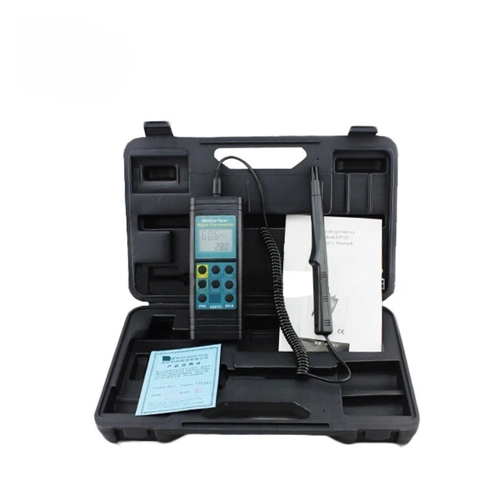 Medidor de humedad Tester 8721 Medidor De Punto Rocío Temperatura Y Humedad Con Alarma Portátil para la cocina casera