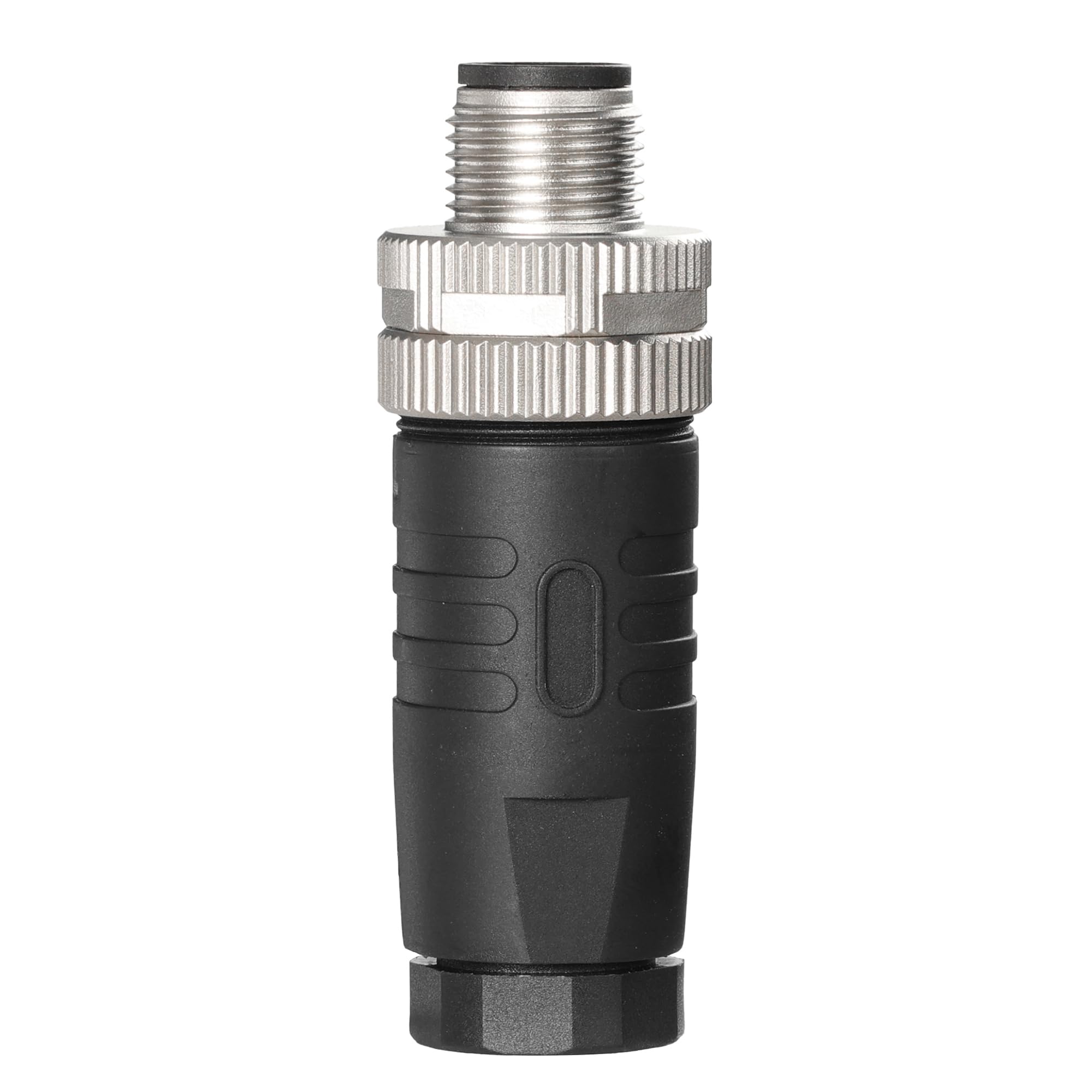 Industrieller M12 12-poliger Stecker und Buchse, A-Code, Luftfahrtstecker, 12 mm, Rundsteckdose, 30 V, 1 A, wasserdichte Lötstecker für Automatisierungssensor/Stellantrieb, 2 Stück
