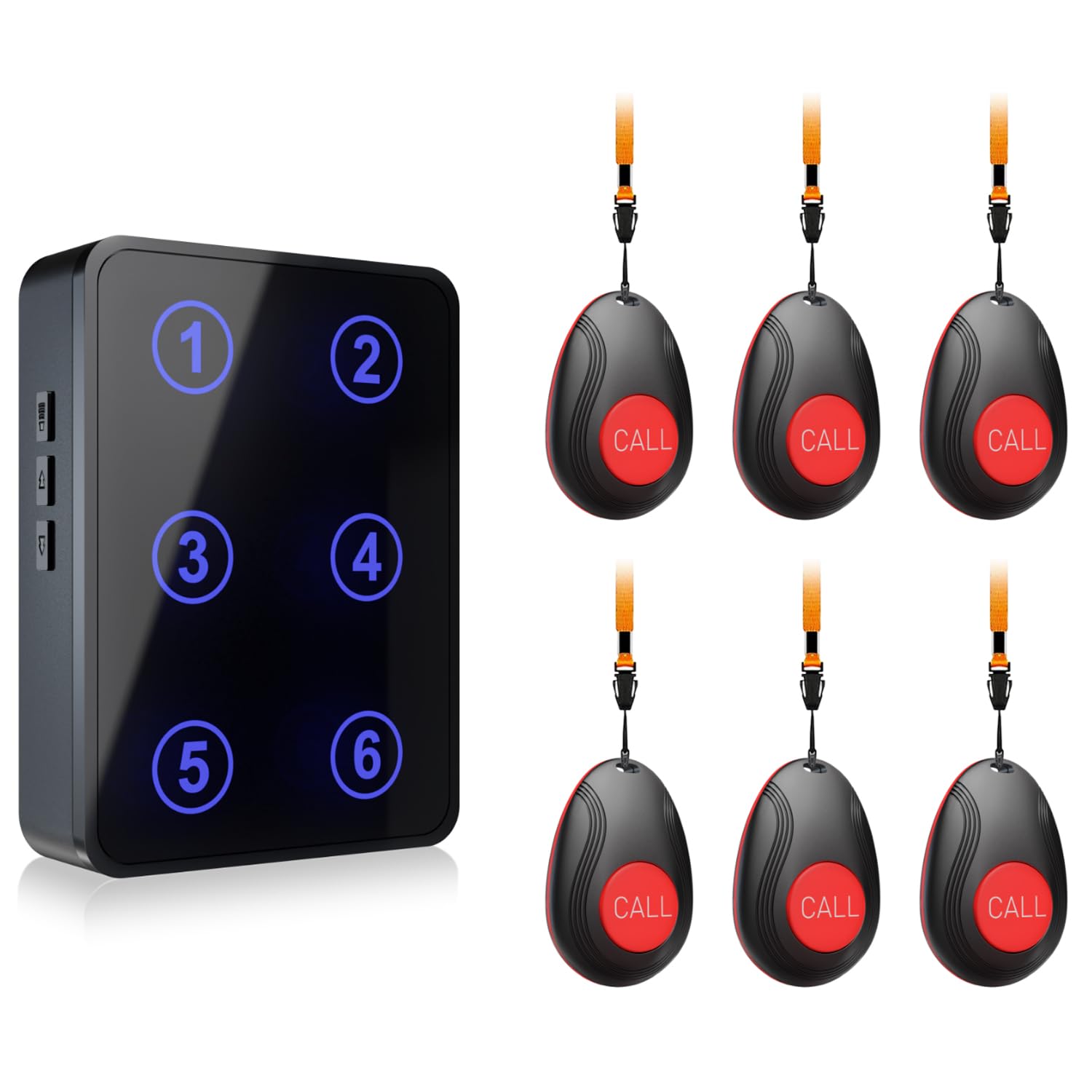 CallToU Wireless Caregiver Call Button System, Plug-in Nurse Caregiver Pager for Elderly Disabled Patients, Hospital, Clinic,Home, Call Bell with LED Number Display & Call Light Alert