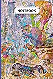  Marine life Notebook: Stained Glass Art Deco Crustacean Notebook College Ruled. (Crab and Lobster Themed Gifts for Women, Men, Teens, Ecologist, Marine Biologist)