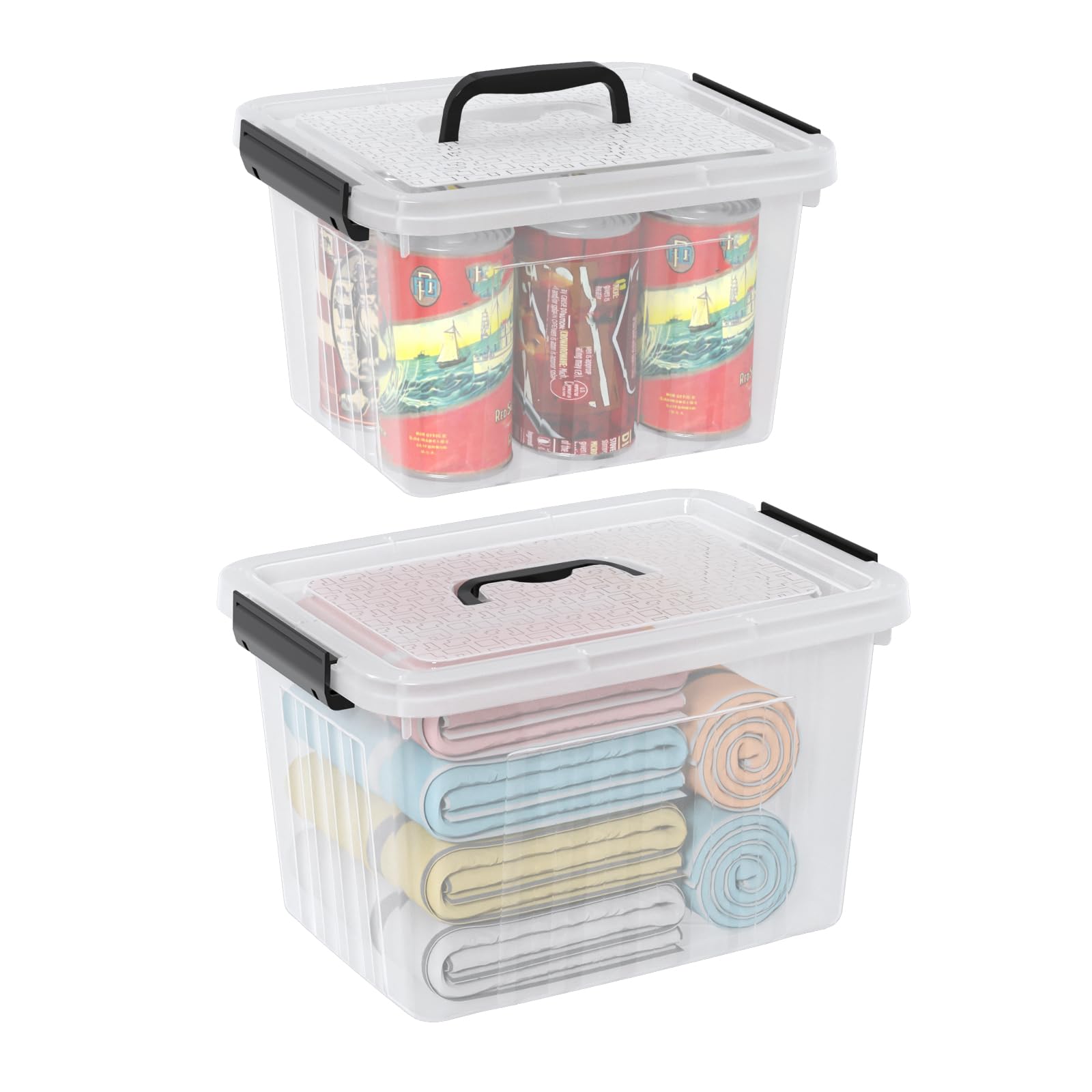 Boîtes de rangement plastique Kiddream anti-poussière pour optimiser vos placards