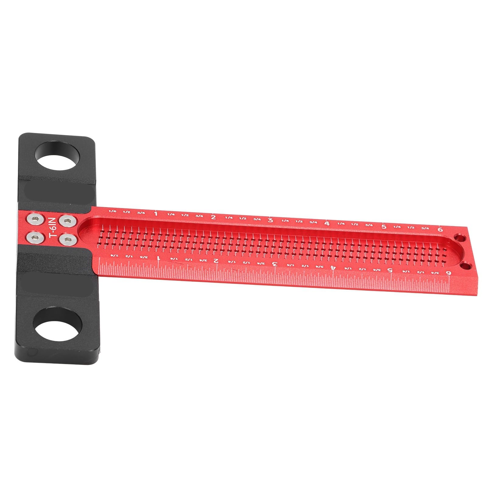 Regla en T de aleación de aluminio |Herramienta para marcar agujeros |para carpintería (6 Inch)