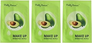Pretty Woman Beauty Set Of 3 Pieces Make Up Remover Wipes-Avocado