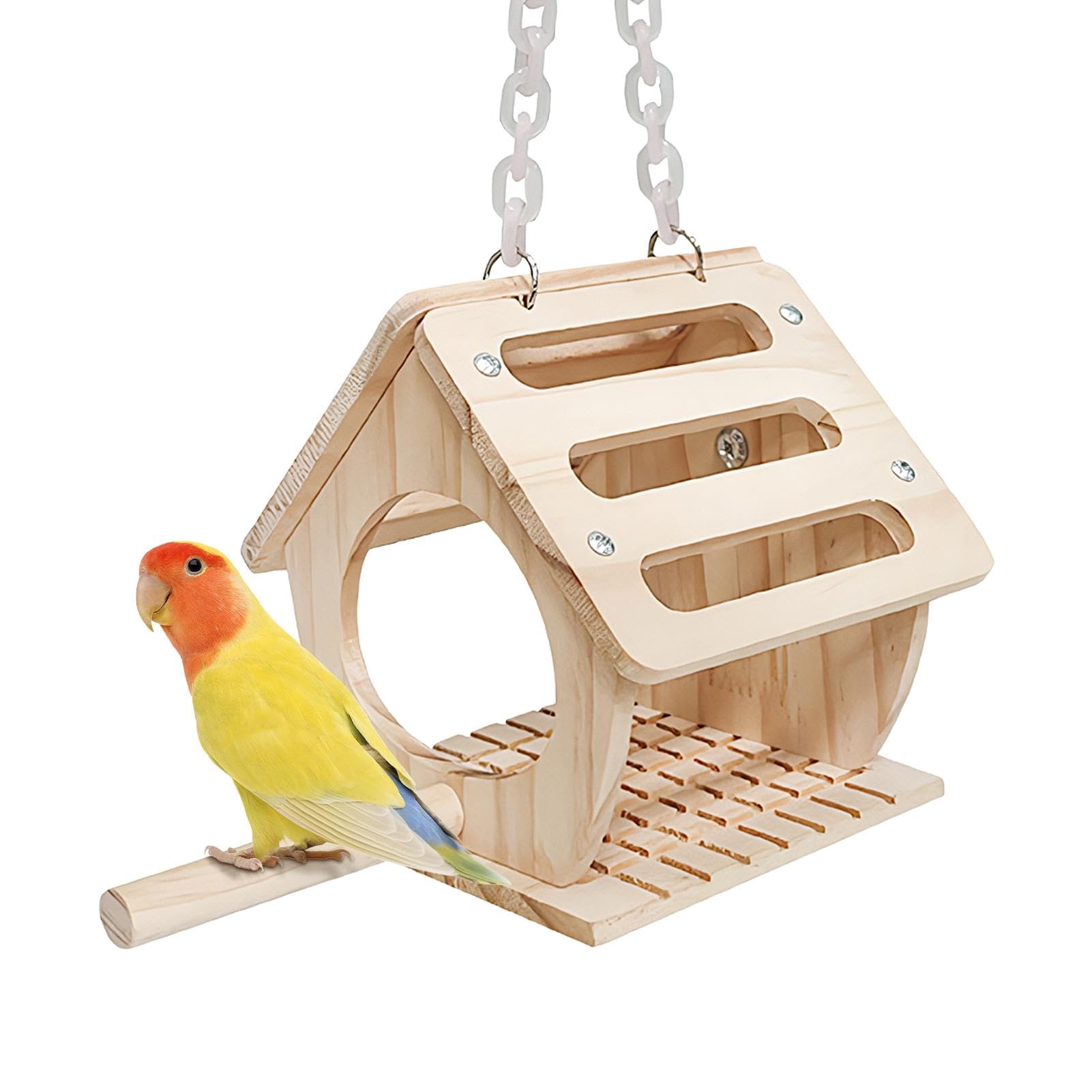 Amazon.co.jp: 木製鳥小屋、屋外用鳥小屋,鳥小屋屋外の鳥のハング