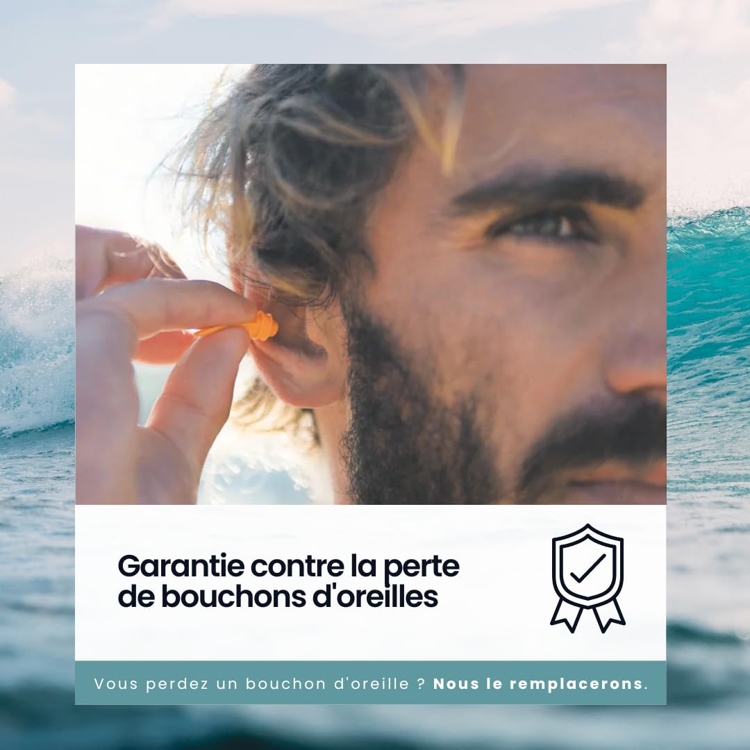 Bouchons d'Oreilles Avancés pour Piscine Adulte et Enfant - Protection Oreille Natation Confort Supérieur