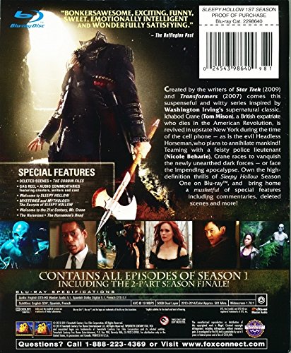Sleepy Hollow: The Complete First Season (2013) TARGET-EXCLUSIVE DIGIBOOK 3-DISC BLU-RAY SET