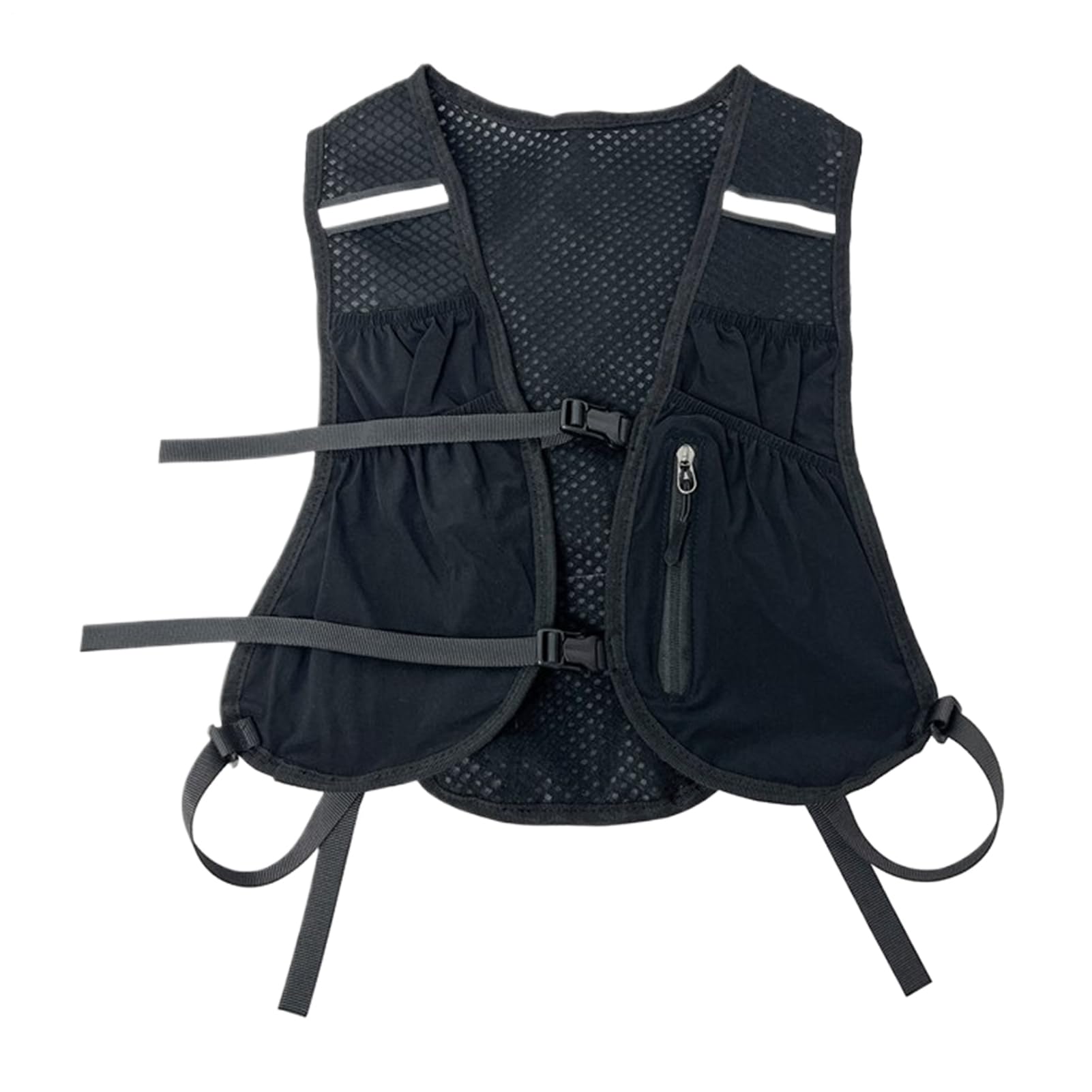 Running Hydration Vest, Breathable Jogging Water Bladder Backpack 16.93 inches, Lightweight Adjustable Fit, for Mountaineering, Biking, Fitness, Outdoor Sports, Travel, Camping