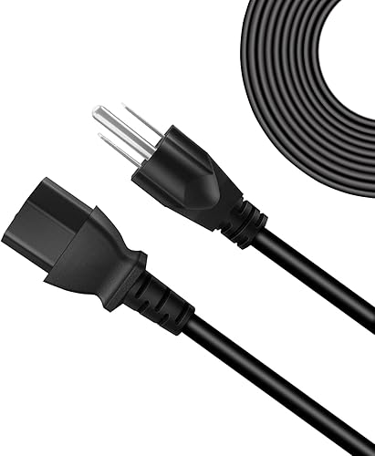 Cable de alimentación de repuesto de 3 clavijas de 6 pies para fuente de alimentación Maytronics Dolphin Cleaners (125V 10A)