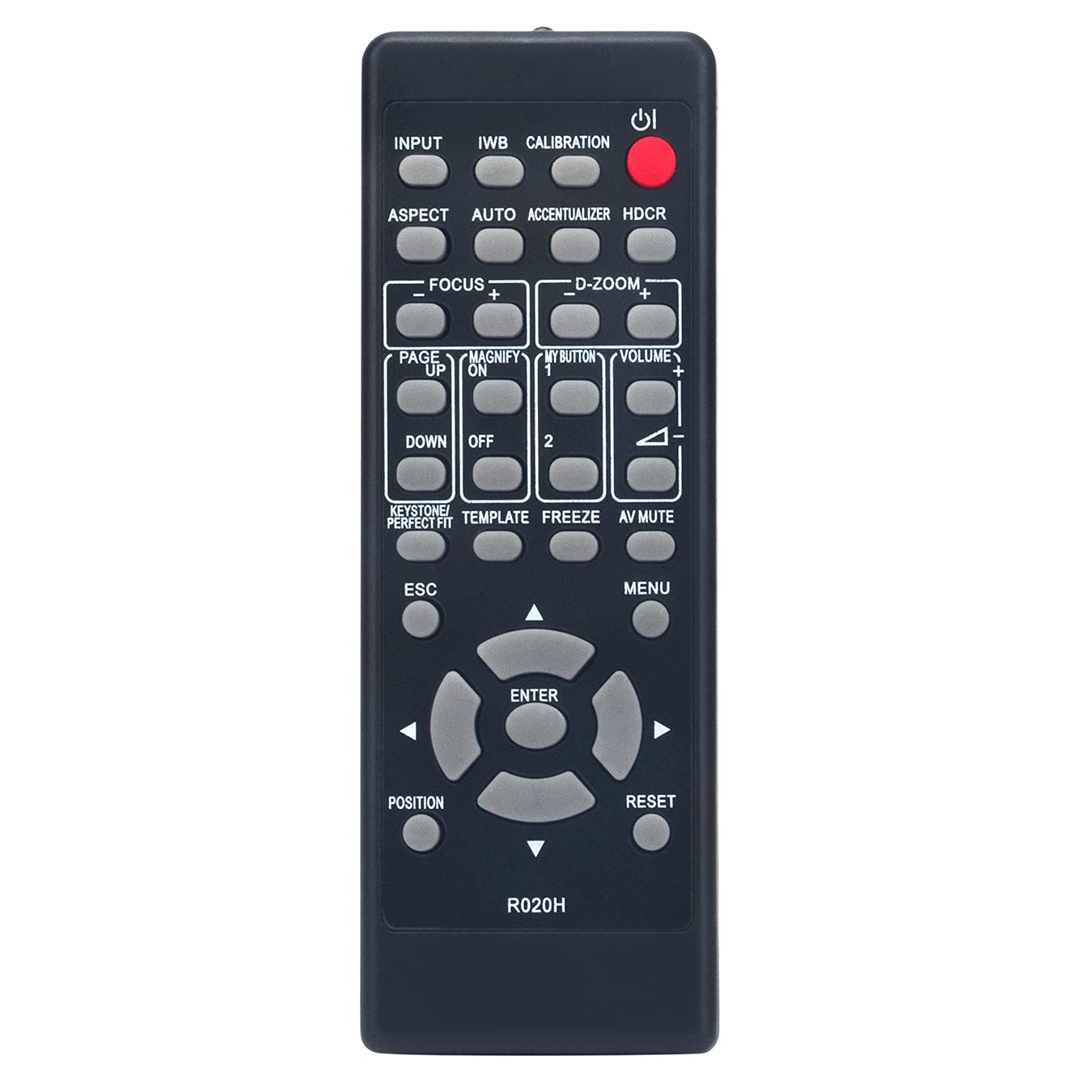 VINABTYR020H Remote Control for Hitachi Maxell Projectors MC-AX3506 MC-AW3506 MC-CW301 MC-CX301 MC-TW3006 MC-TW3006E MC-TW3506 MC-TW3506E