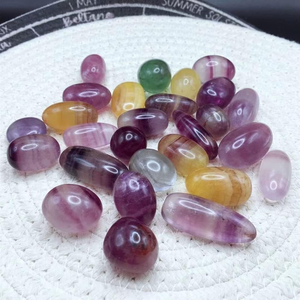 Meditation Home Natural Colored Fluorite Gravel Rock Crystal Quartz Health Raw Gemstone Mineral Specimen Fish Tank Garden Decoration (Size : 100g)