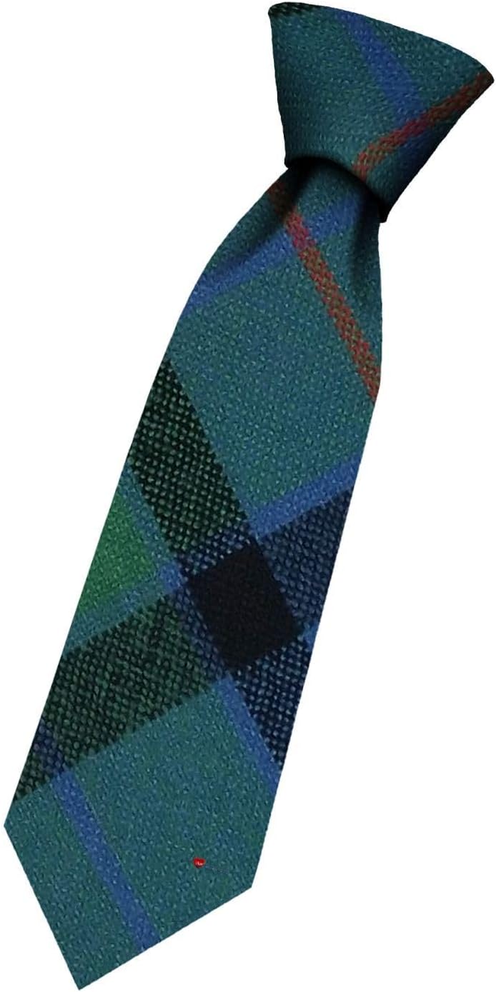 I LUV LTD Boys All Wool Tie Woven And Made in Scotland in Flower of Scotland Tartan