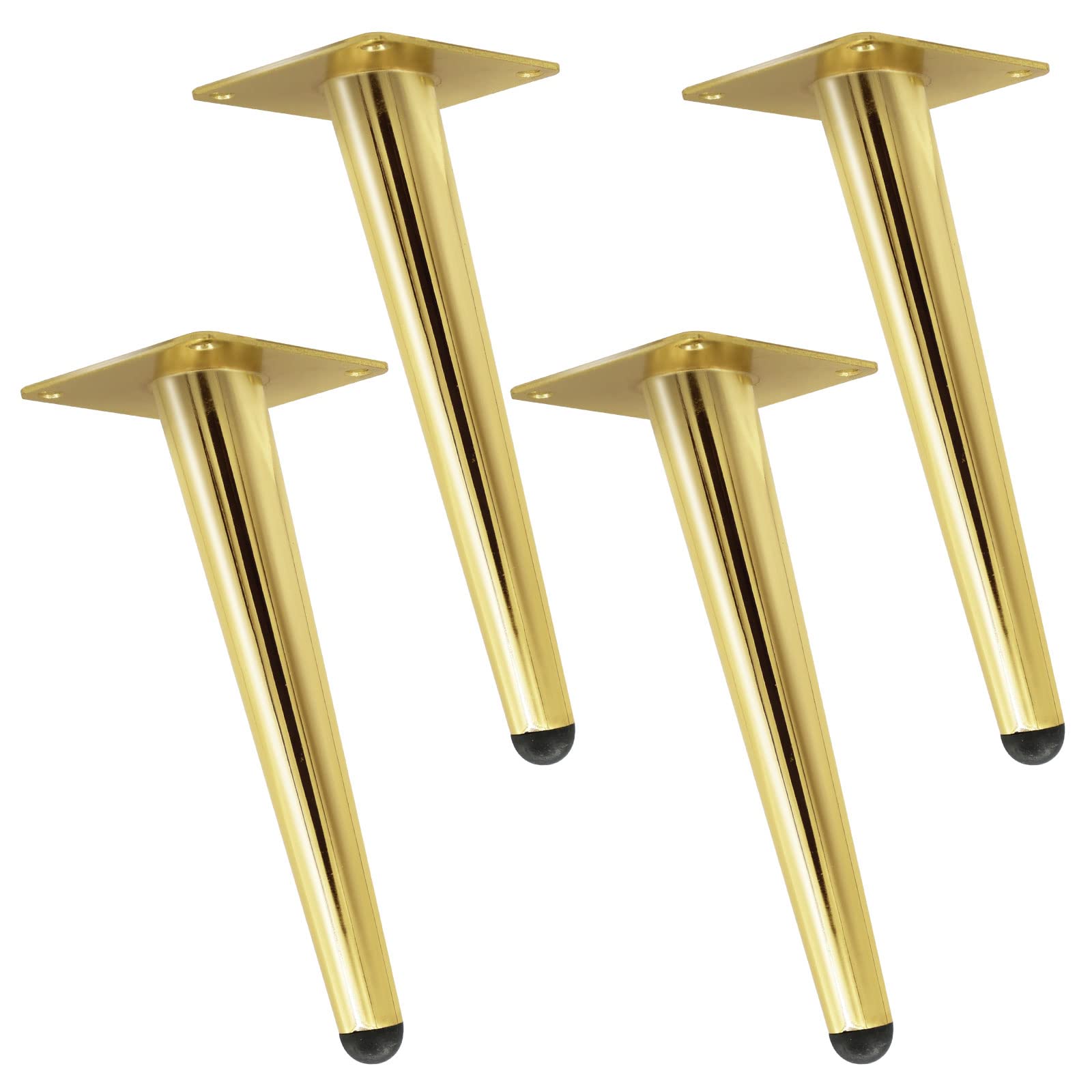 Buy Gold Furniture Legs 6 Inch Oblique Conical Metal Sofa Legs Set of 4
