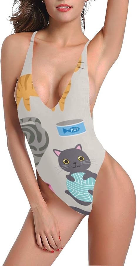 KUneh Trajes de baño Vintage para niñas Hermosos y Coloridos Animales