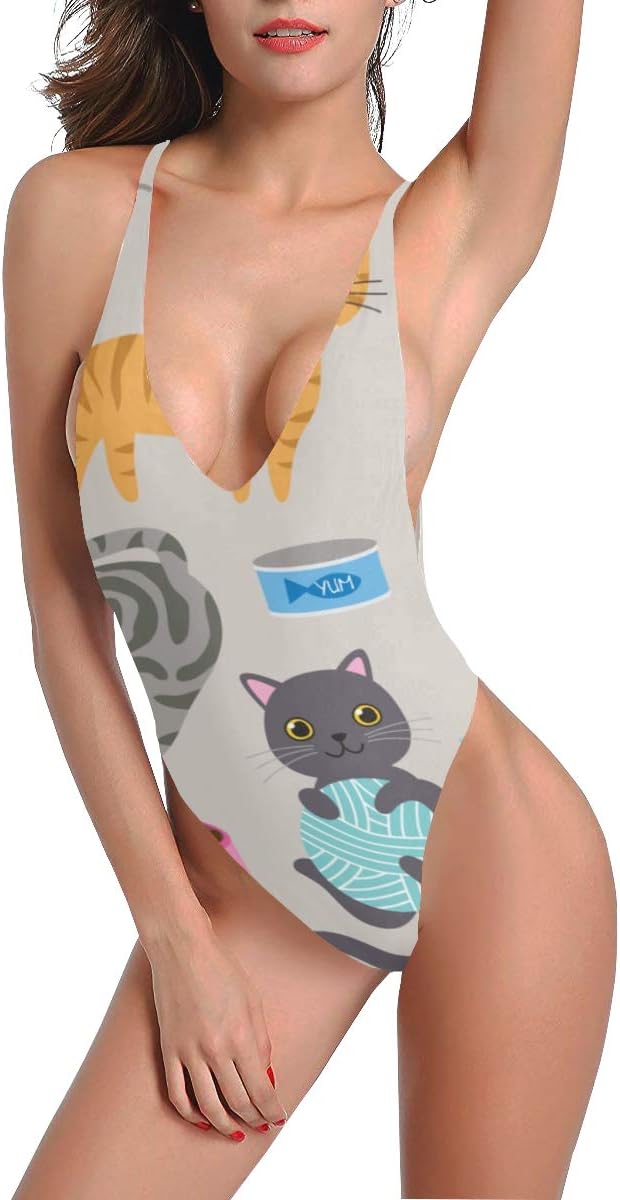 KUneh Trajes de baño Vintage para niñas Hermosos y Coloridos Animales