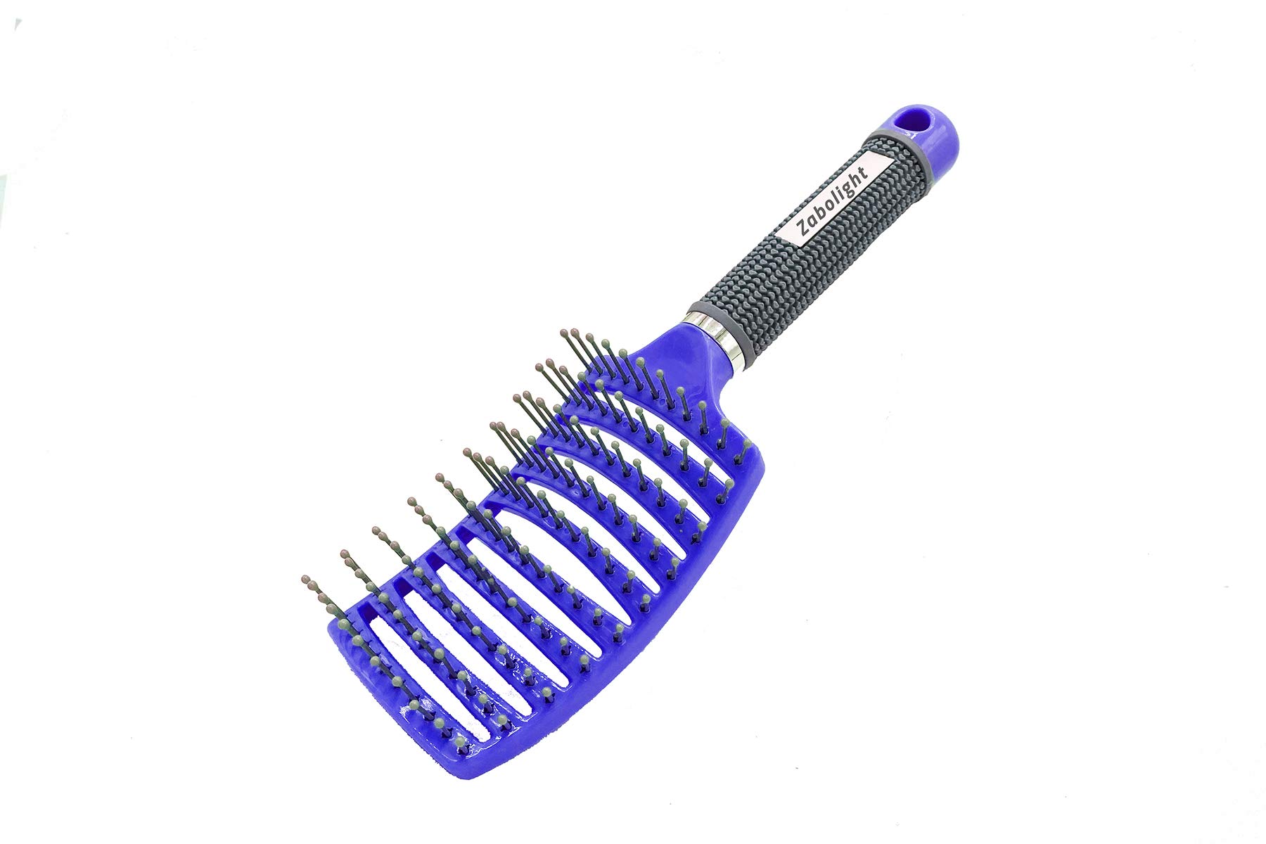 UltimateBrushCurved Vented Hair Brush,Vent Brush, Styling for Thick Long Hair, Detangling Massage Brush for Women or Men, Fast Drying Blow Dryer Brush Wet/Dry (Blue)