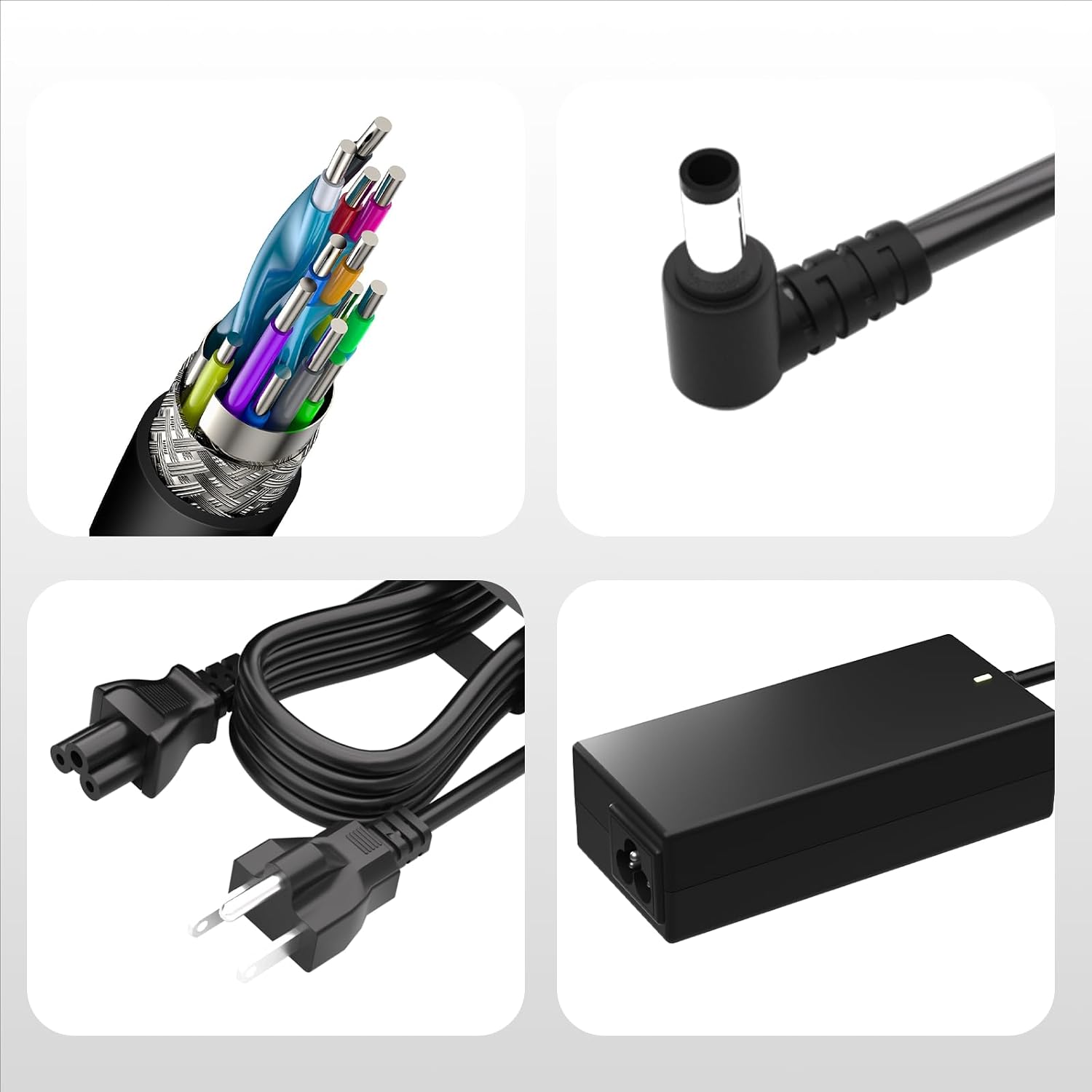 15V Power Charger for Neewer Photo Studio Ring Light 14 Inches and 18 Inches Neewer Ring Light Power Cable NW-150480D2 DC15V 5A 4.8A 75W 72W Power Supply ac Adapter