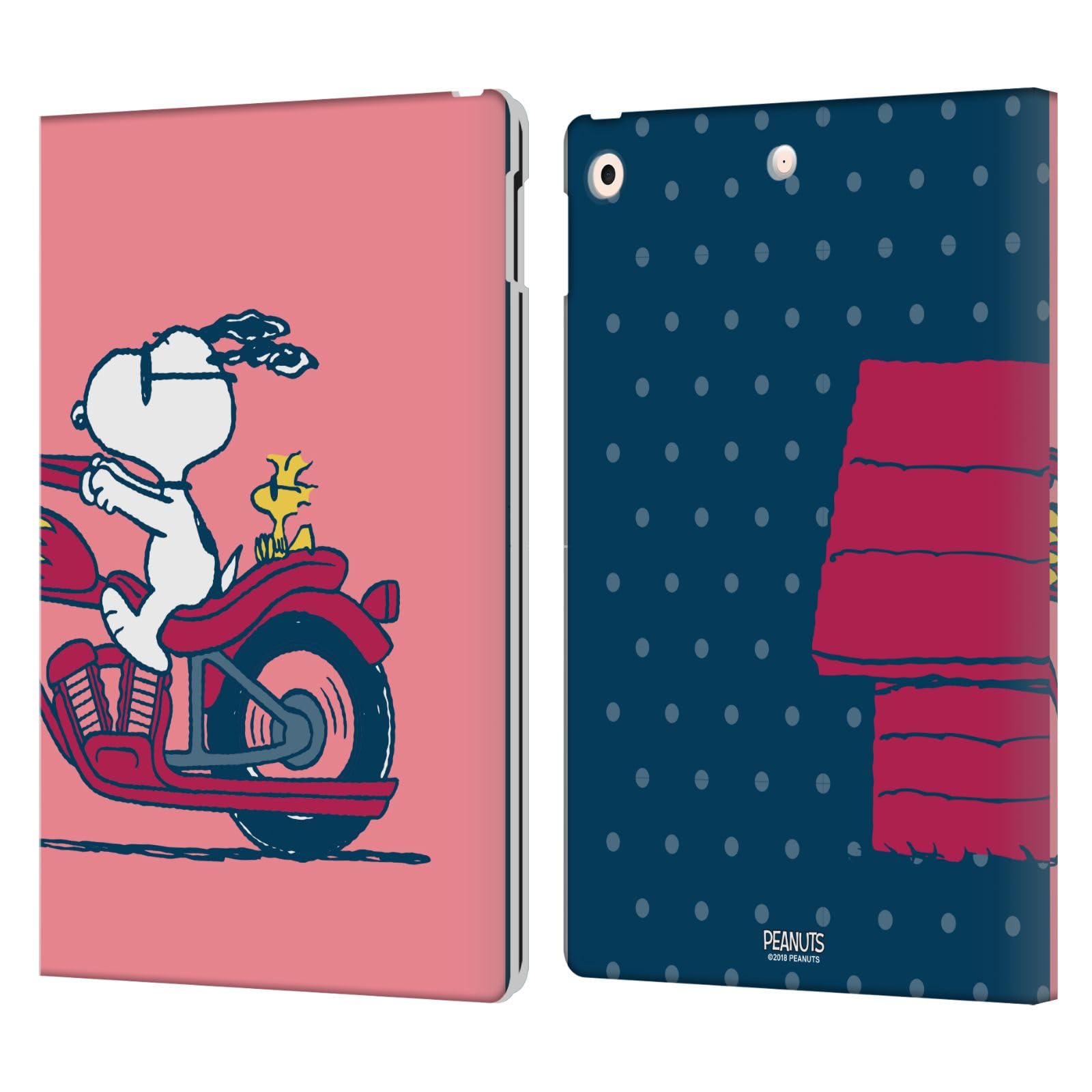 Head Case Designs Peanuts Hülle Für Kindle Paperwhite 1/2/3 – Leder-Wallet Mit Kartenfach