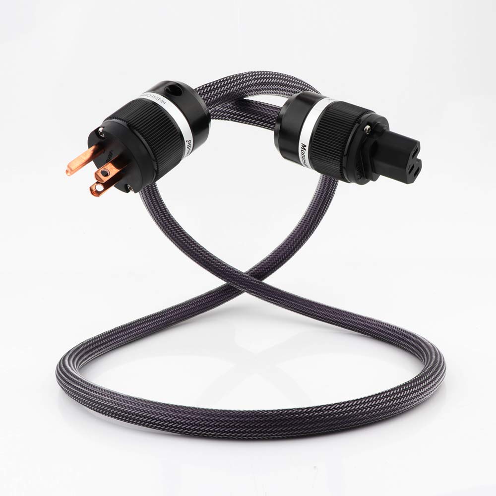 Buy Monosaudio 13 Guage HiEnd Audio Power Cable, 3Prong Pure Copper