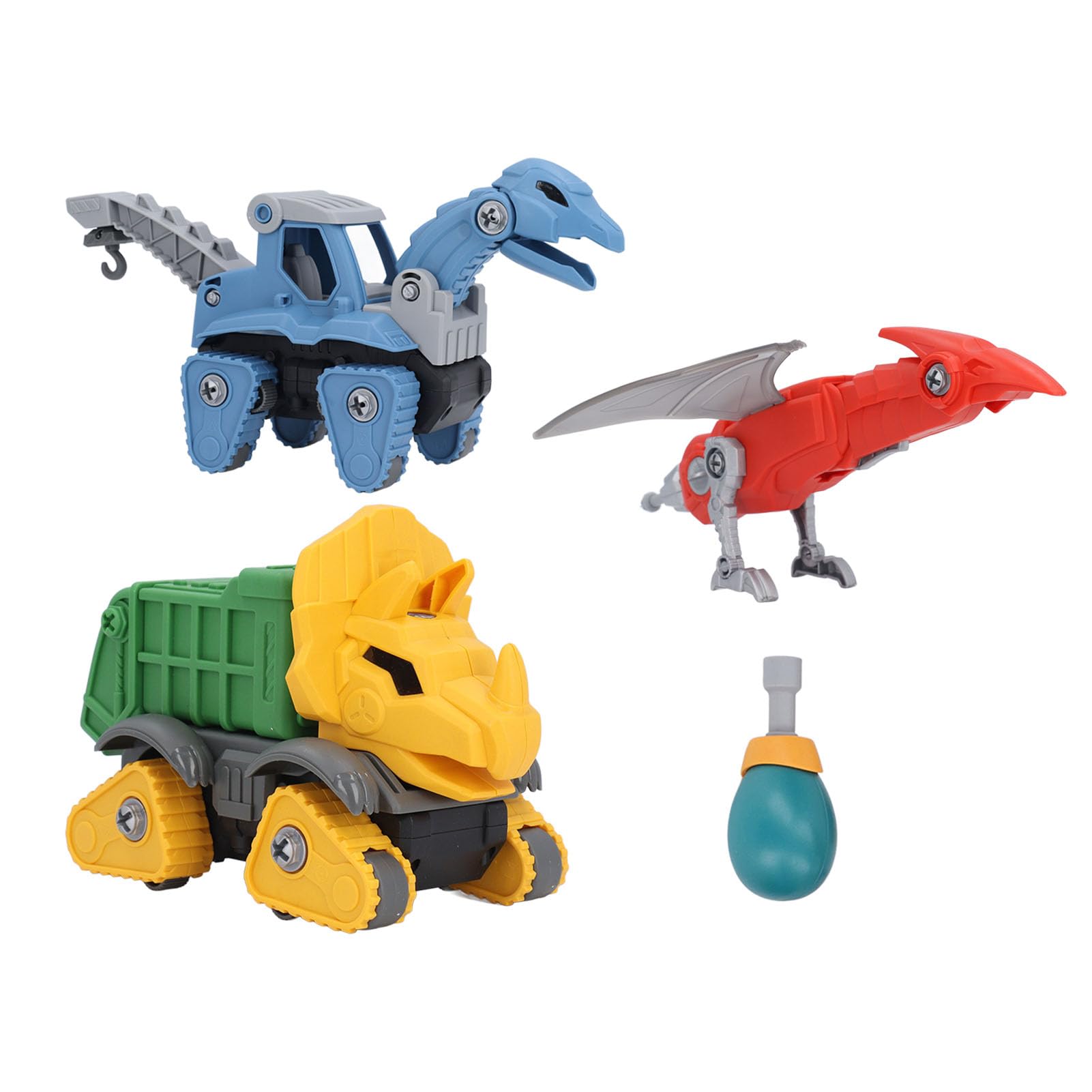 Wakects Dinosauro Auto Giocattolo, Smontaggio Elettrico Fai Da Te,