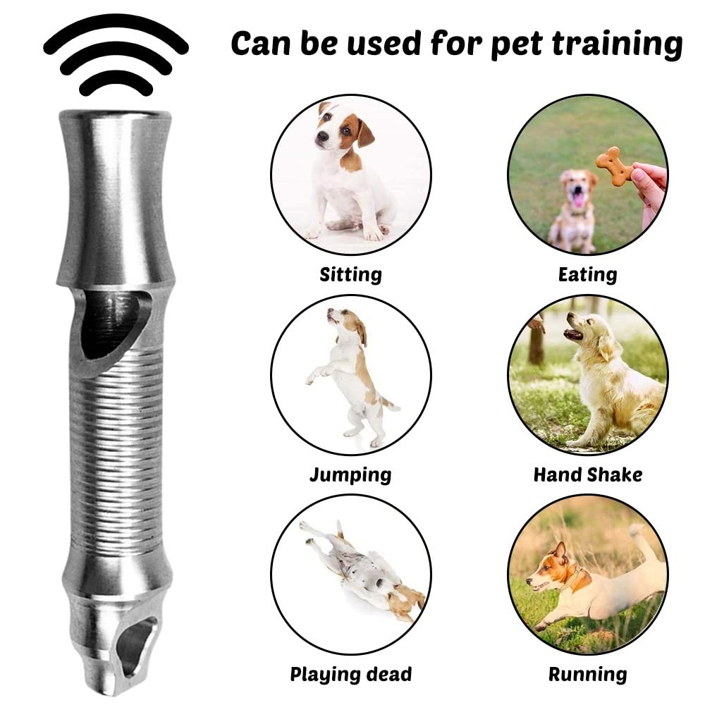 DONGKER Sifflet pour Chien,Sifflet Chien Rappel,Rappel D'entraînement Canin a Décibels Élevés pour Randonnée,l'entraînement des Animaux de Compagnie,Camping,Chasse