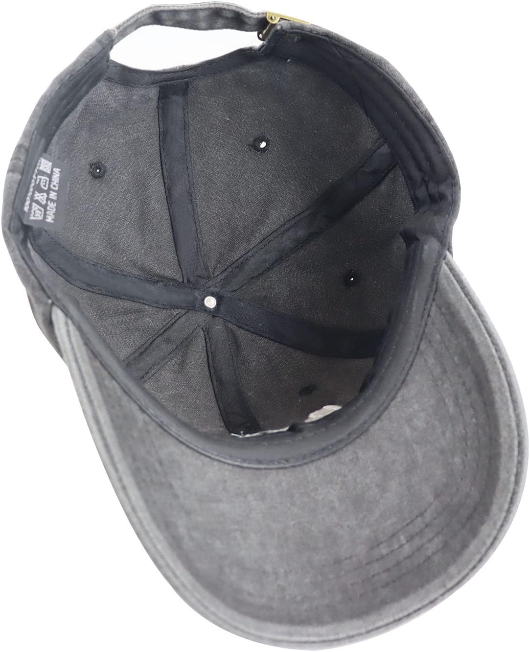 Boat Hair Don't Care Hats for Men Women, Adjustable Embroidered Cotton Washed Distressed Denim Fishing Baseball Cap - Image 7