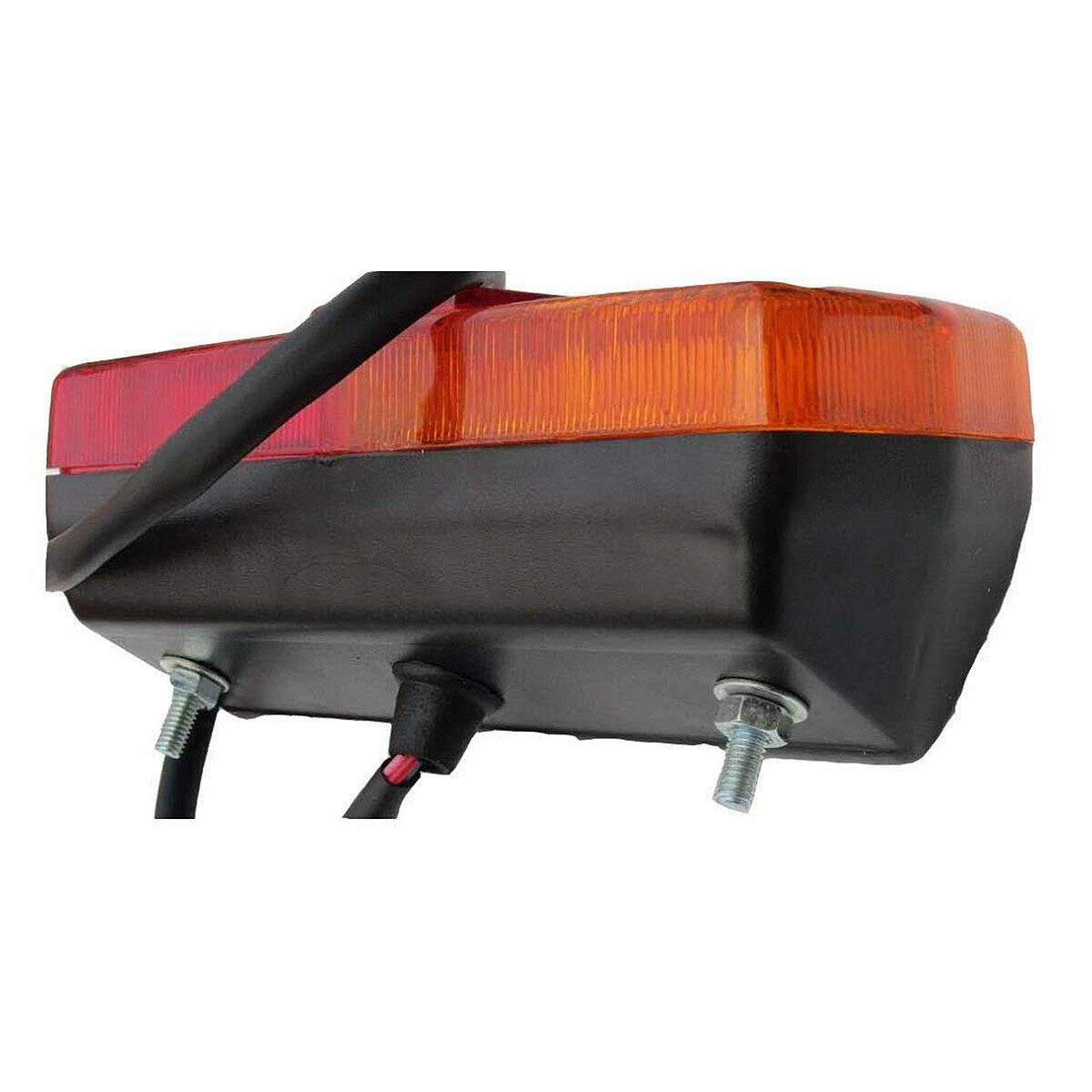 APSMOTIV Gruppo luci Posteriori fanali Posteriori con lampadine 12v Sostituzione per Trattore Massey Ferguson 230 240 250 265 275 290 298 365 375 390 398 399 560 575 565 59 e 595 (Marrone) (12 Volt