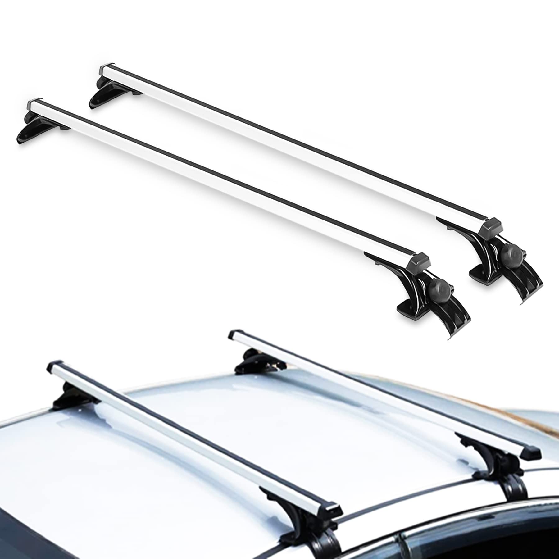 TBVECHI Roof Rack, Car Top Roof Rack Cross Bar Luggage Carrier