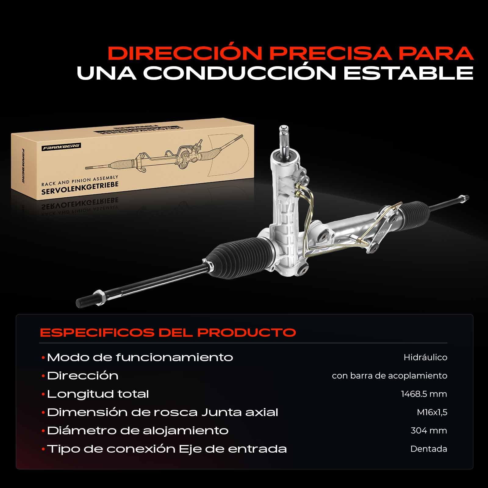 Frankberg Barra de acoplamiento caja de dirección Compatible con LT 28-35 II Bus 2DB 2DE 2DK Sprinter 4-T Plataforma/Chasis B904 Sprinter 3-T Plataforma/Chasis B903 9014600800