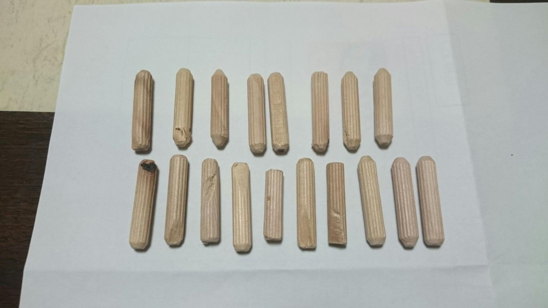 Amazon.co.jp: 木 ダボ 6mmx30mm 木釘 200個入り 【00553】 : DIY・工具・ガーデン