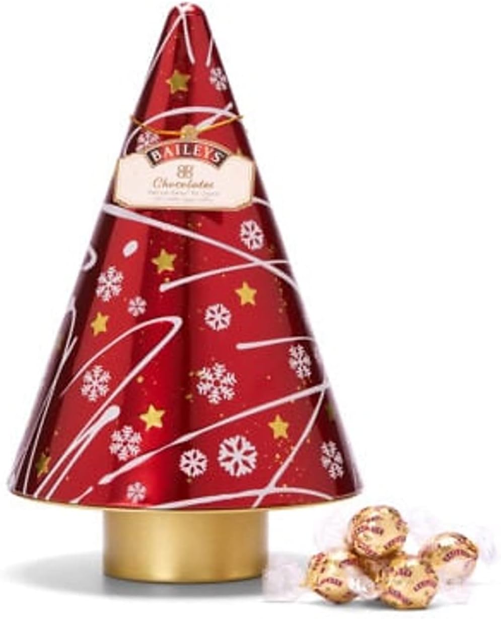 Baileys Chocolate Truffles in Christmas Tree Sparkle Tin - 350g