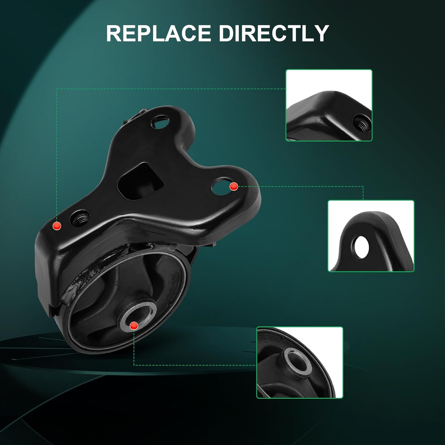 SCITOO Engine Motor and Transmission Mount Kit for Kia Spectra 2.0L 2007-2009 for Kia Spectra5 2.0L 2007-2008 Replace OE A6776, A7144, A7165, A7178