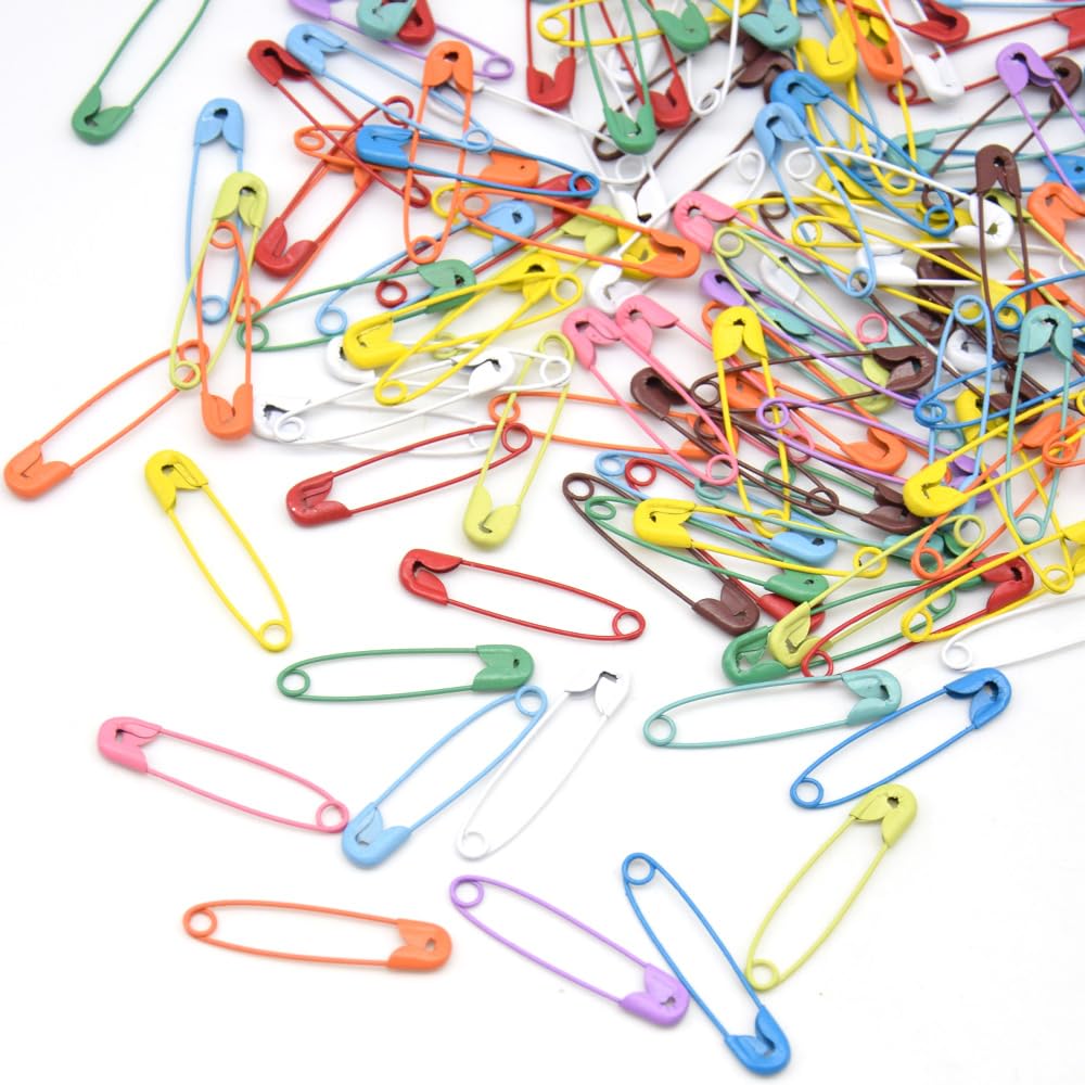 Spille Da Balia 300 Pezzi - 15 Colori, Metallo Nichelato, Per Cucito E Artigianato - Foto 7