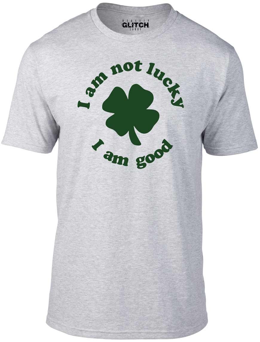 Reality Glitch "I'm Not Lucky" Men's T-Shirt – Sherlock Inspired Graphic Tee, 100% Cotton - View #7