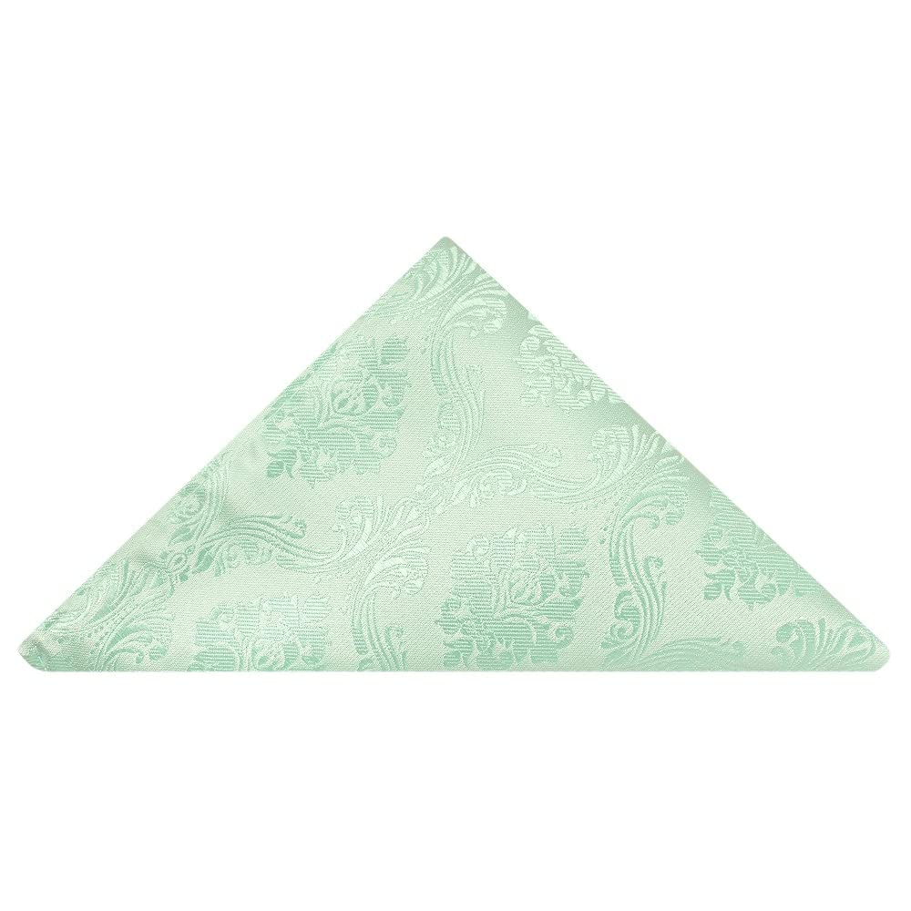 Ties R Us Men's Green Tiesrus Mint Paisley Pocket Square