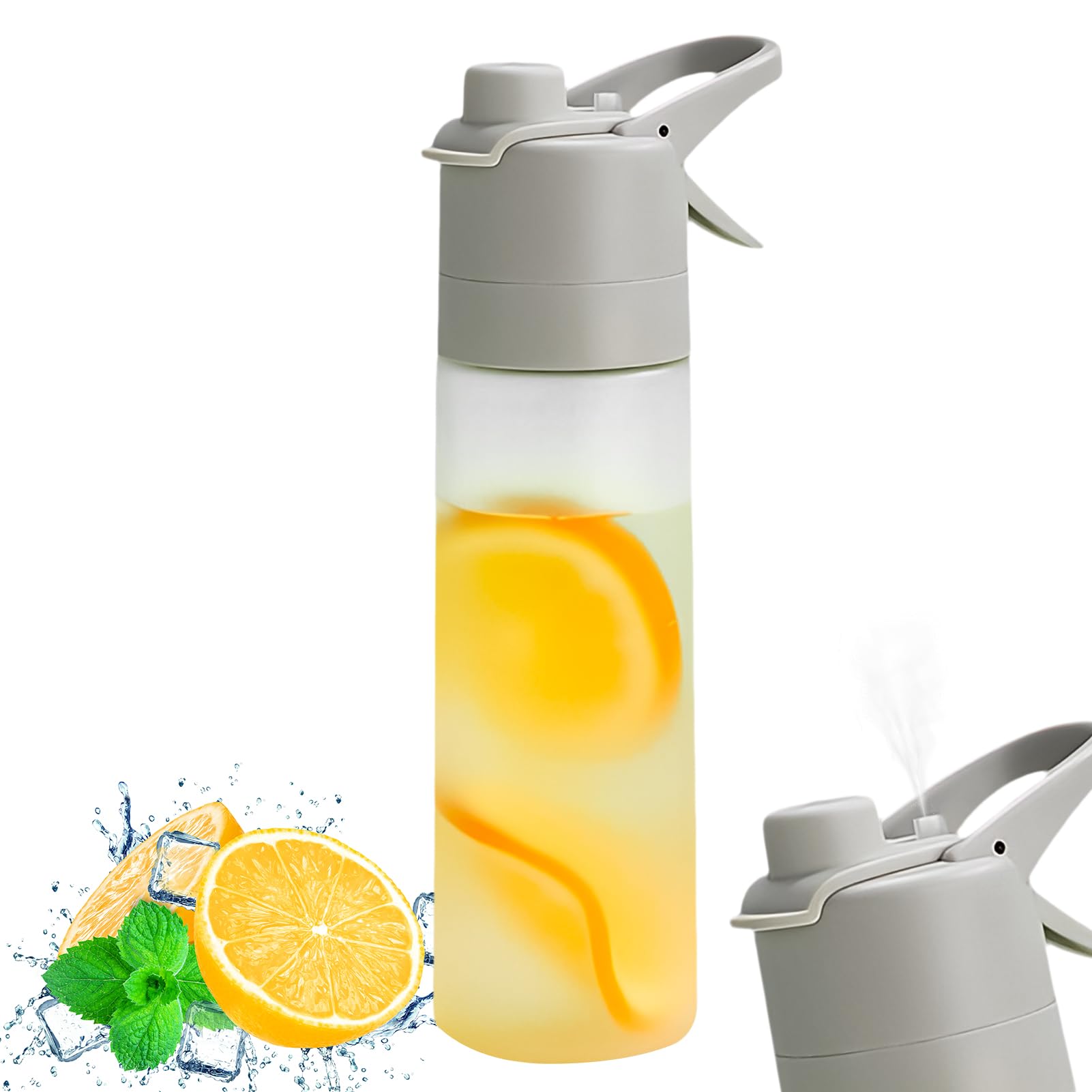 Skeadex Sports Water Bottle with Spray Mist, 650 ml, Leak-Proof, BPA Free, Polycarbonate, Adult, Sports, Outdoor Activities, Hydration on the Go