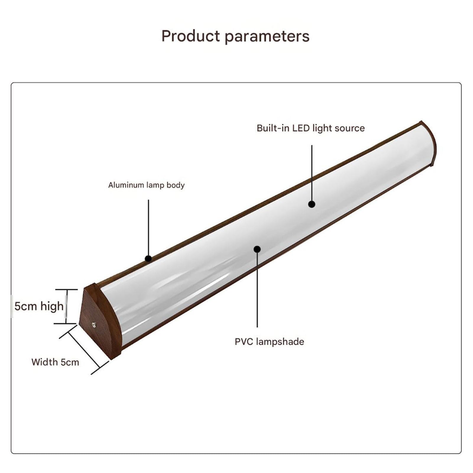 Apliques LED De Exterior, Luz Exterior Alargada, Lámpara Impermeable IP65 para Porche O Puerta Principal, Iluminación Exterior Súper Brillante(Warm White,20W(AC220V))