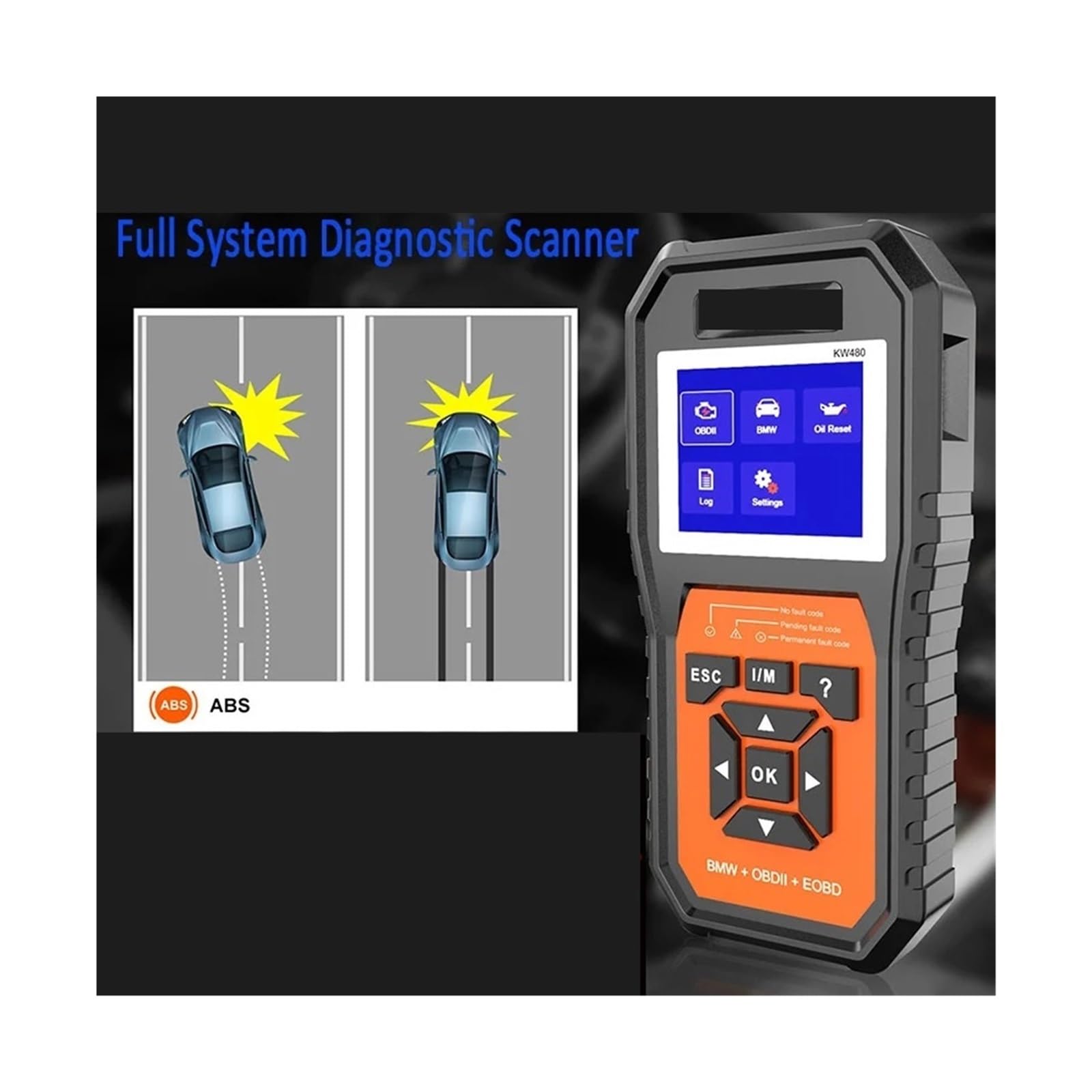 OBD2 EOBD Pełne narzędzie diagnostyczne skanera systemu skaner samochodowy,Przyjazny dla użytkownika