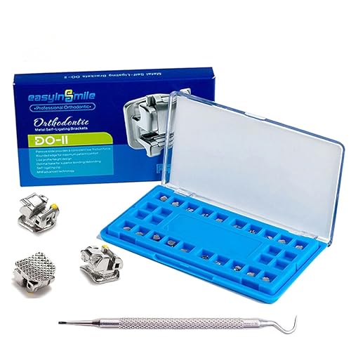 Miniatura 7 de Soporte de metal autoligado de ortodoncia dental dental, soportes metálicos dentales pasivos con ranura para herramientas abiertas (ROTH 022 345 con