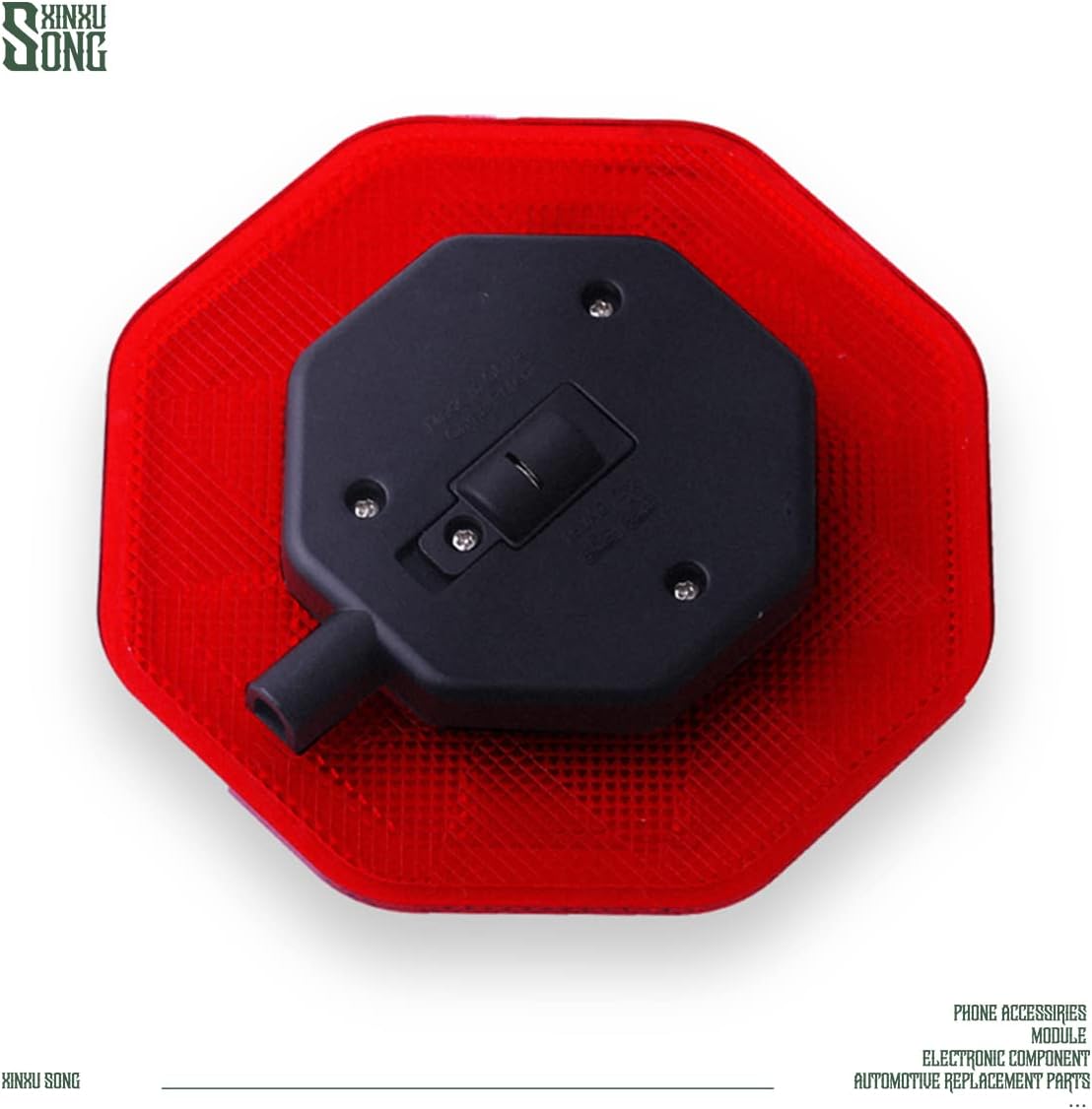 Garage Parking Assist Led Flashing Garage Parking Sensor Perfect Target Indicator Parking Flashlight System with Adjustable Height Guide LED Stop Sign Bumper Sensor, Red (1 Pack)