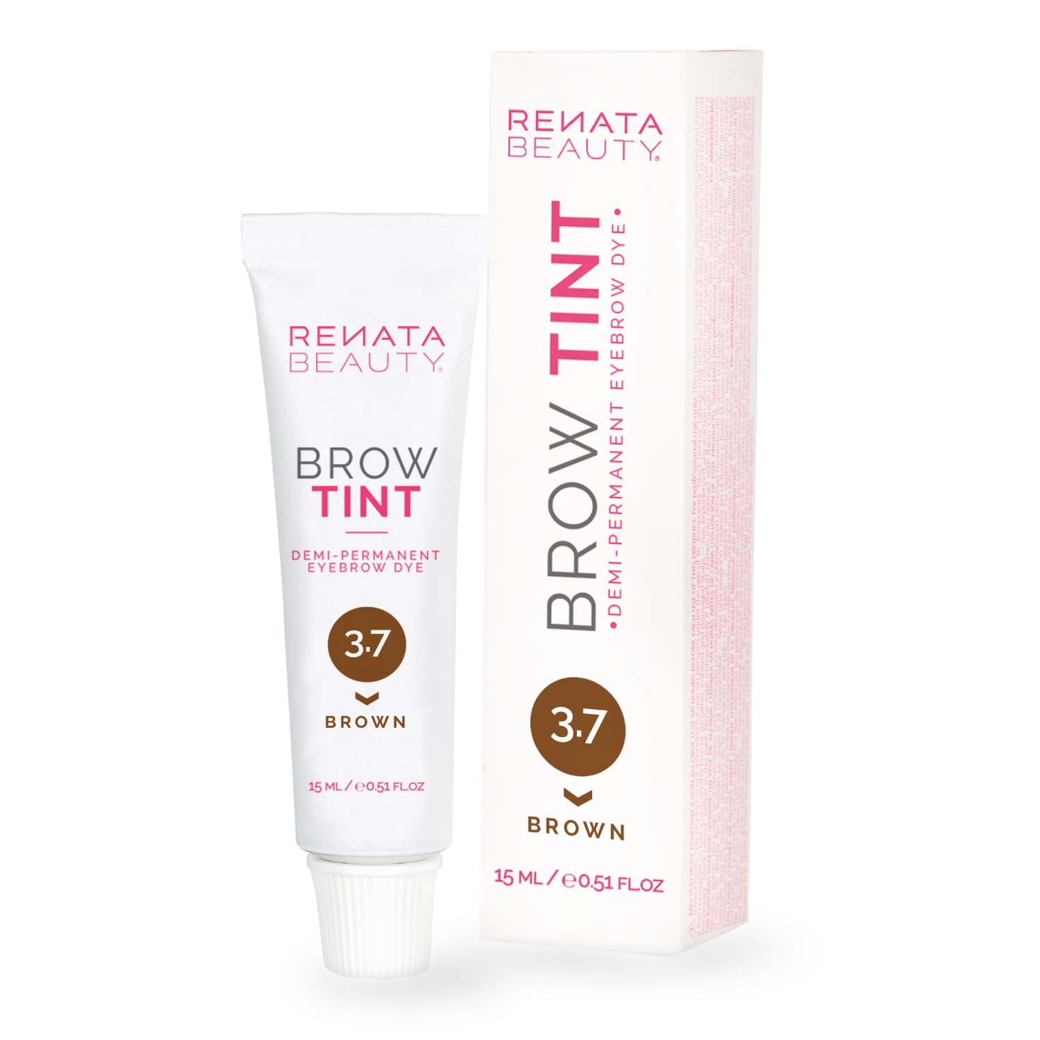 Renata Beauty Tinte para Cejas 15ml – Coloración Premium Cejas de Larga Duración con Resultados de 4 Semanas – Fórmula Hidratante Segura y Suave [Color Gris/Grafito] [Oxidante No Incluido]