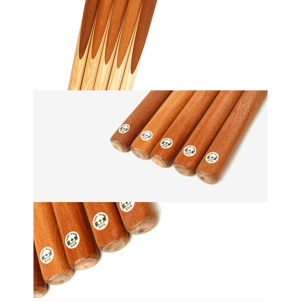 YRU 2pcs 57" Stecca Snooker, 145cm Frassino A Mano 18 Once Stecca da Biliardo 10mm Punta Piscina Biliardo Bastone