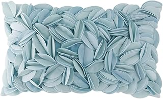 KINGROSE Handmade 3D Floral Accent Throw Pillow Case Soft Pillow Cover G...