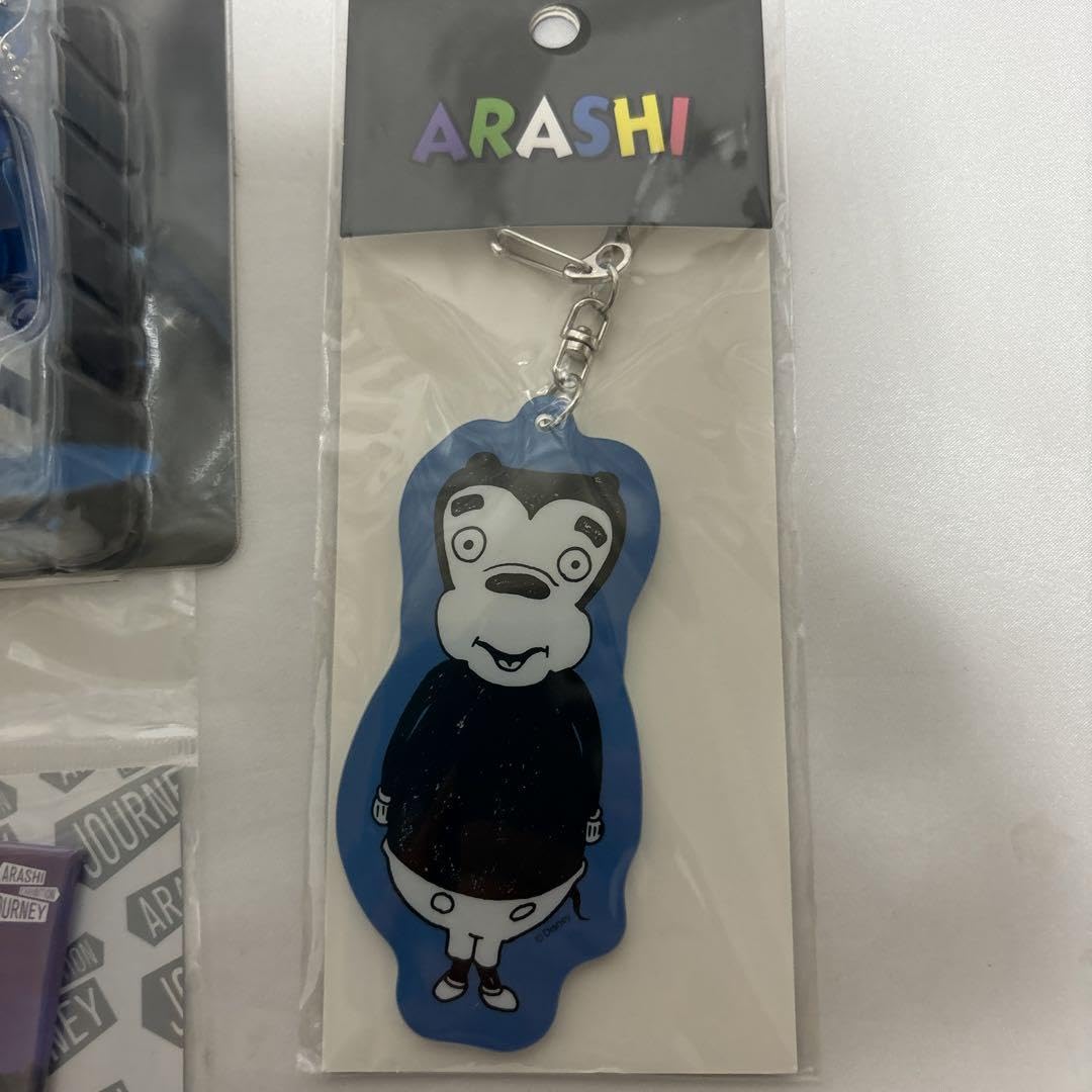 嵐 大野智 展覧会 ラゲッジマーク ミッキー キーホルダー ポーチ 新品未開封】嵐 ラゲッジマーク キーホルダー 展覧会 大野 青 ARASHI