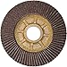 CS Unitec 93819 PLANTEX Tiger Shark Flap Disc for Grinding Aluminum, Ceramic/Corundum, 4" Diameter, 5/8" Arbor, 120 Grit (Pack of 10)