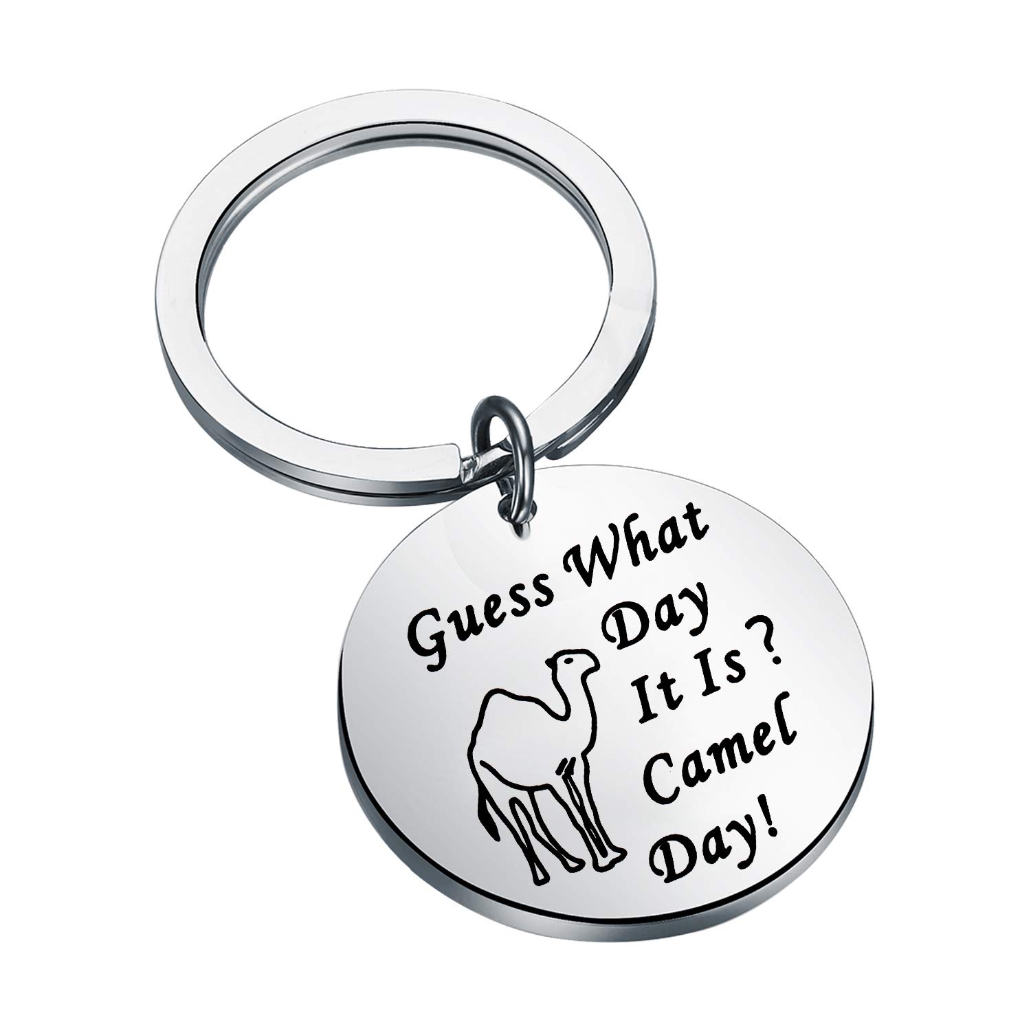 Funny Hump Day Keychain Camel Gift Guess What Day It is Camel Day Keychain Work Week Wednesday Gift