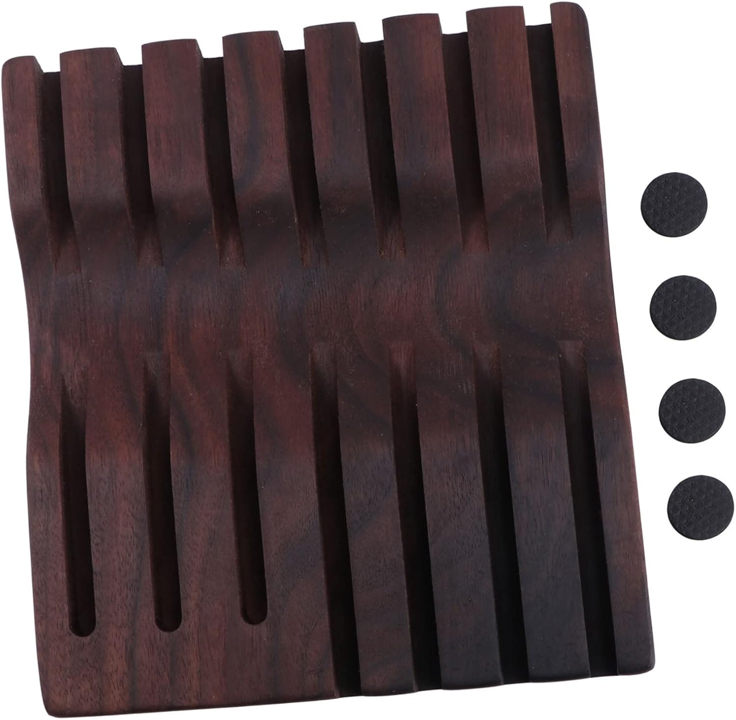 minkissy 1pc Wooden Hair Scissors Display Holder Walnut Storage Box for Salon Tools Stylish and Efficient Hairdressing Scissors Rack Keeps Your Workspace Organized