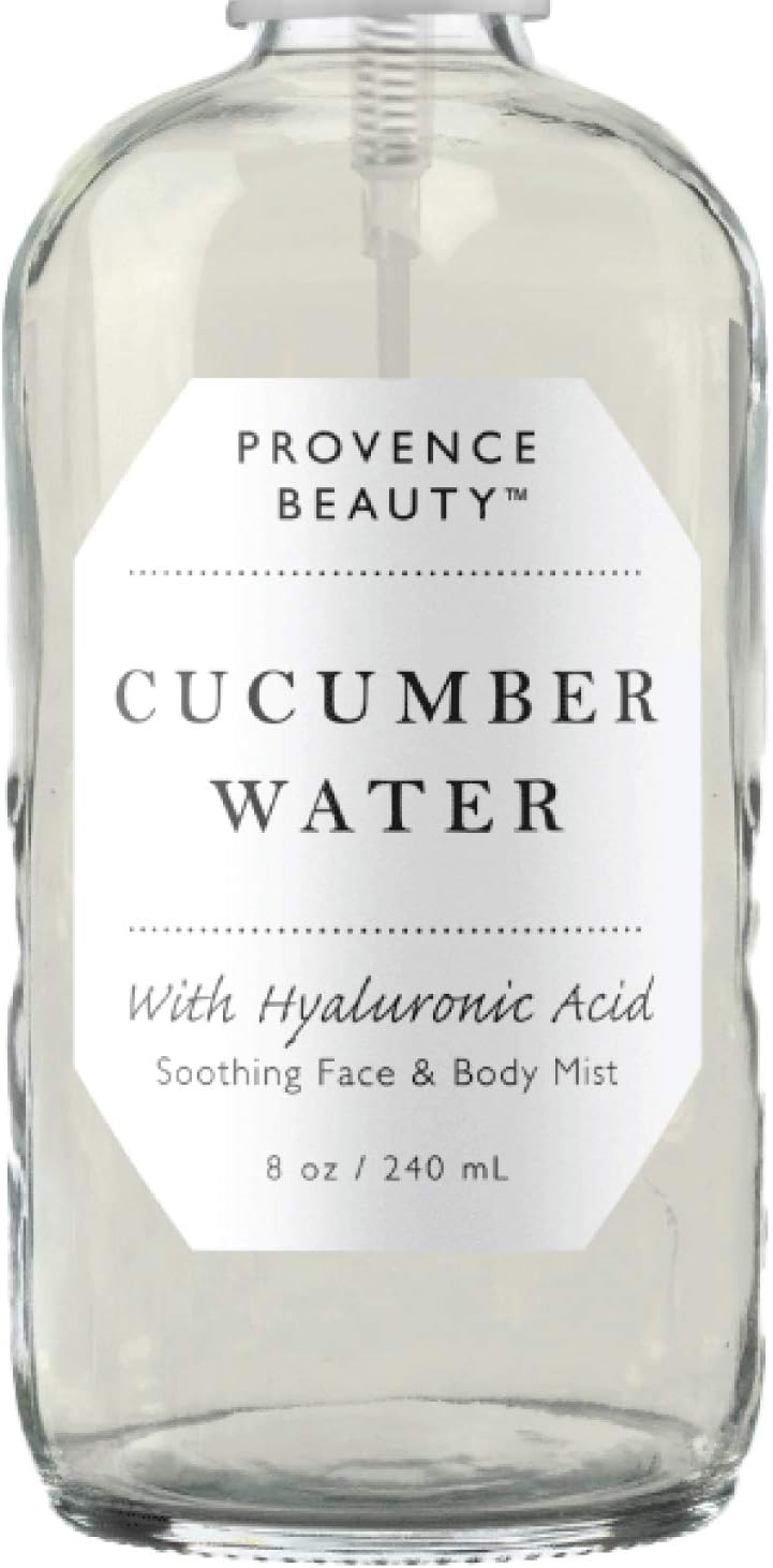 Face & Body Mist Spray - Soothing Cucumber Water With Moisturizing Hyaluronic Acid | Instant Soothing, Cooling, Conditioning | 8 FL OZ